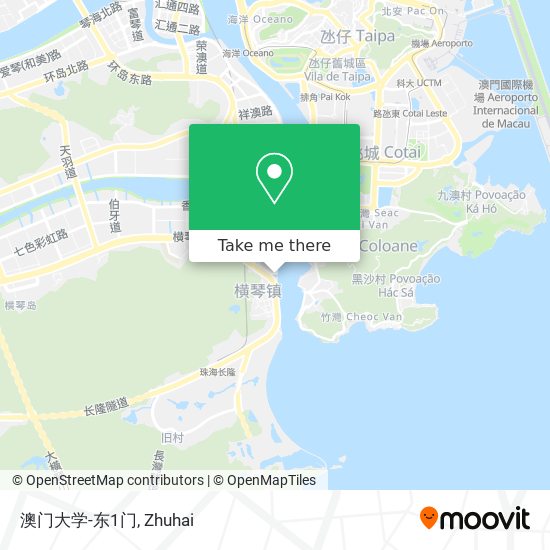 澳门大学-东1门 map
