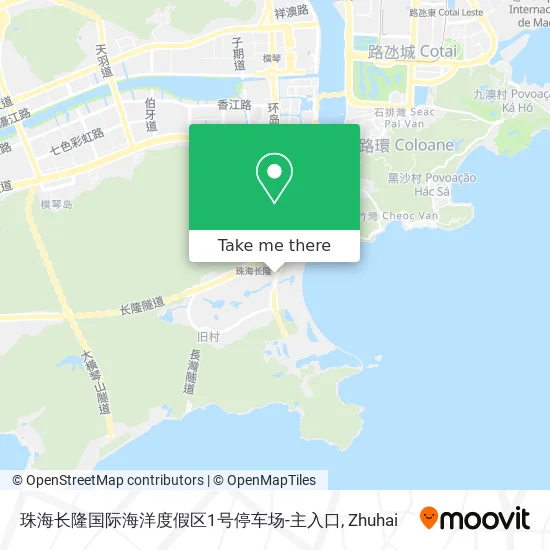 珠海长隆国际海洋度假区1号停车场-主入口 map
