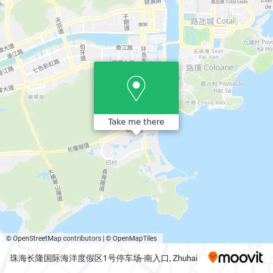 珠海长隆国际海洋度假区1号停车场-南入口 map