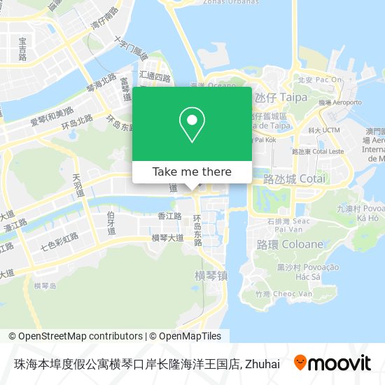 珠海本埠度假公寓横琴口岸长隆海洋王国店 map