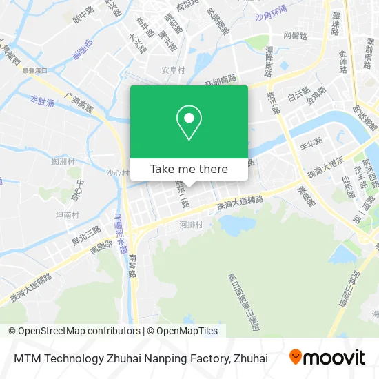 MTM Technology Zhuhai Nanping Factory map