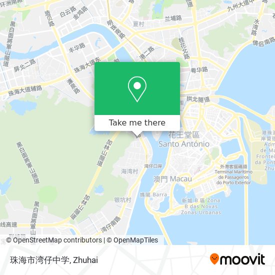 珠海市湾仔中学 map