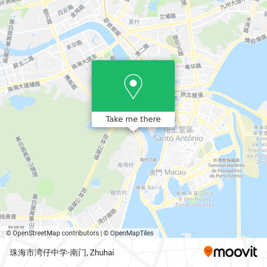 珠海市湾仔中学-南门 map