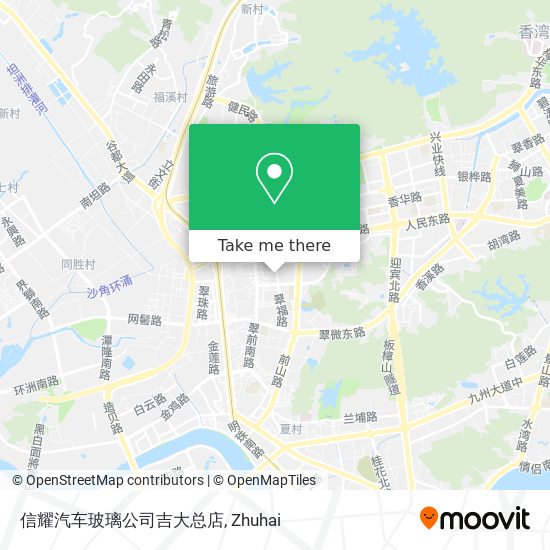信耀汽车玻璃公司吉大总店 map