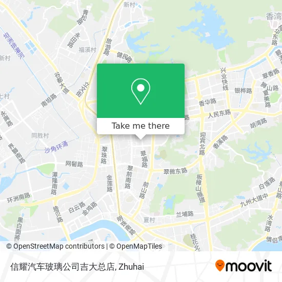 信耀汽车玻璃公司吉大总店 map