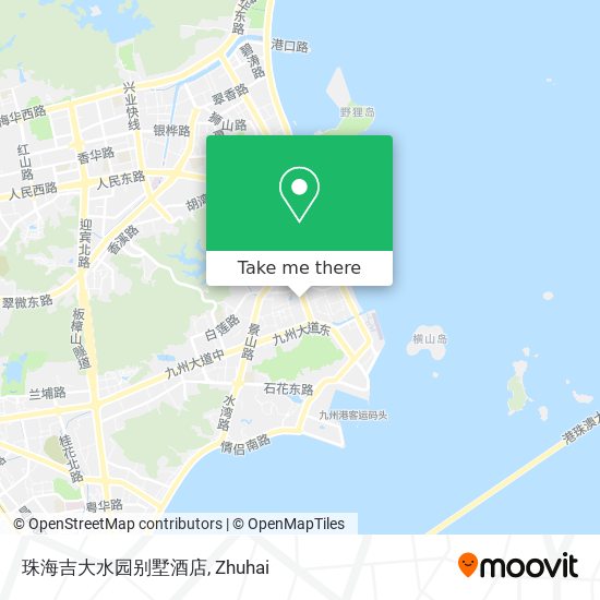 珠海吉大水园别墅酒店 map