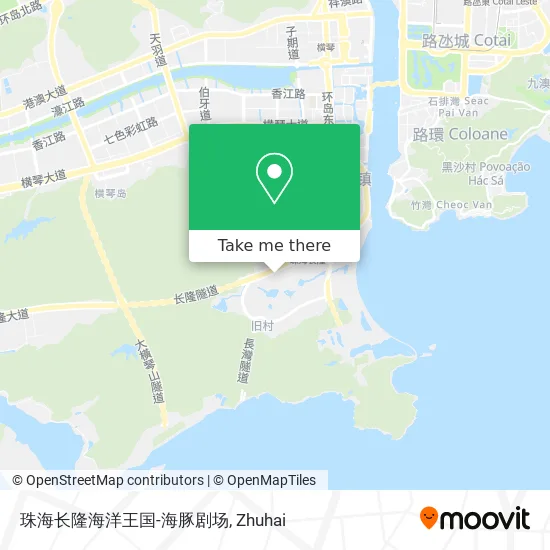 珠海长隆海洋王国-海豚剧场 map