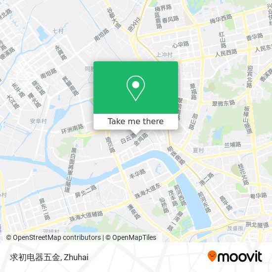 求初电器五金 map
