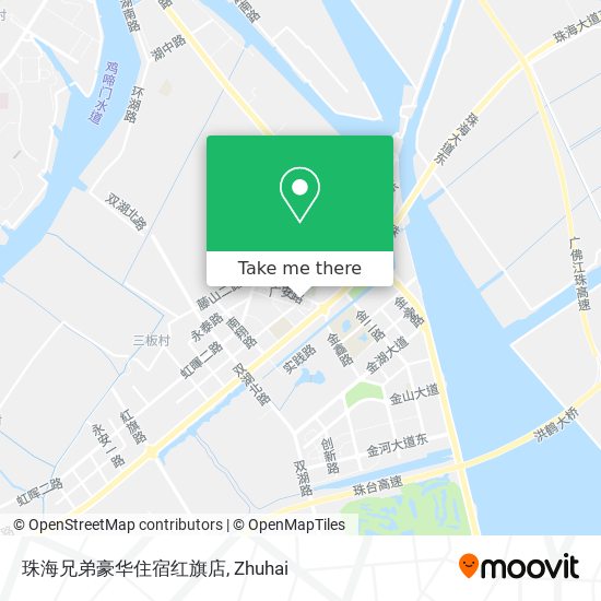 珠海兄弟豪华住宿红旗店 map
