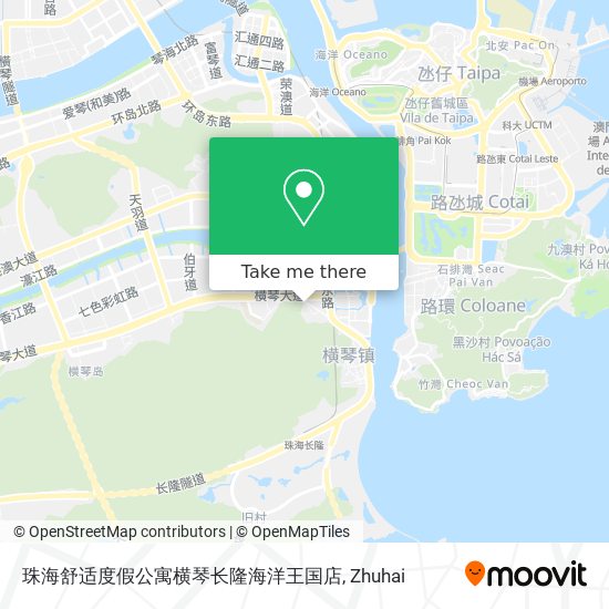 珠海舒适度假公寓横琴长隆海洋王国店 map