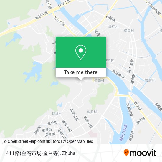 411路(金湾市场-金台寺) map