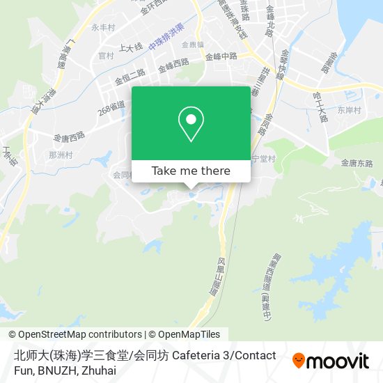 北师大(珠海)学三食堂 / 会同坊 Cafeteria 3 / Contact Fun, BNUZH map