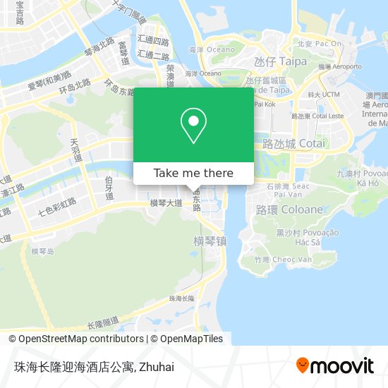 珠海长隆迎海酒店公寓 map
