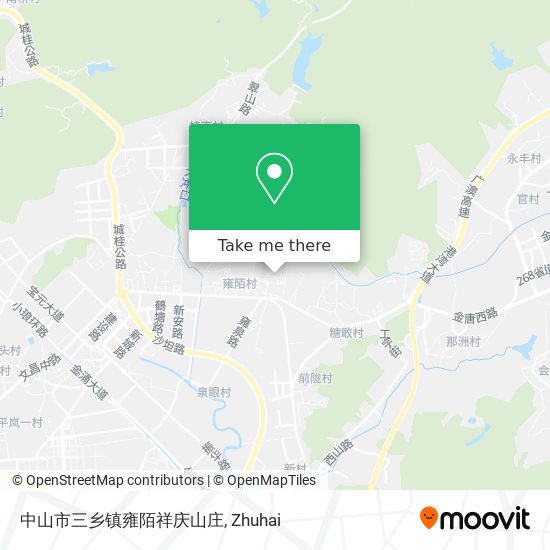 中山市三乡镇雍陌祥庆山庄 map