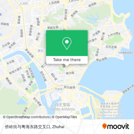 侨岭街与粤海东路交叉口 map