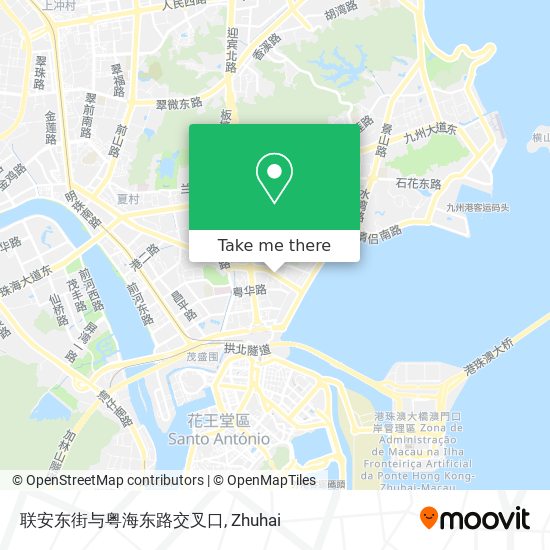 联安东街与粤海东路交叉口 map