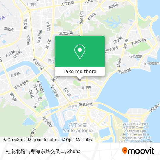 桂花北路与粤海东路交叉口 map