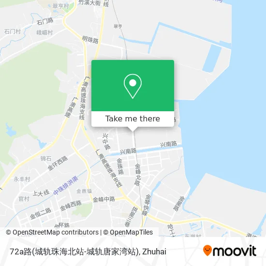 72a路(城轨珠海北站-城轨唐家湾站) map