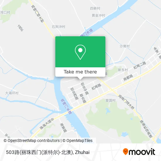 503路(丽珠西门(派特尔)-北澳) map