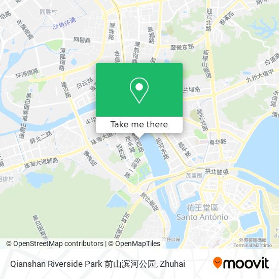 Qianshan Riverside Park 前山滨河公园 map