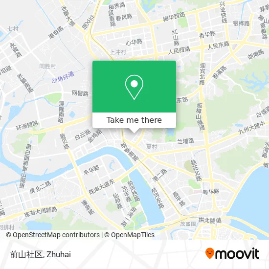 前山社区 map