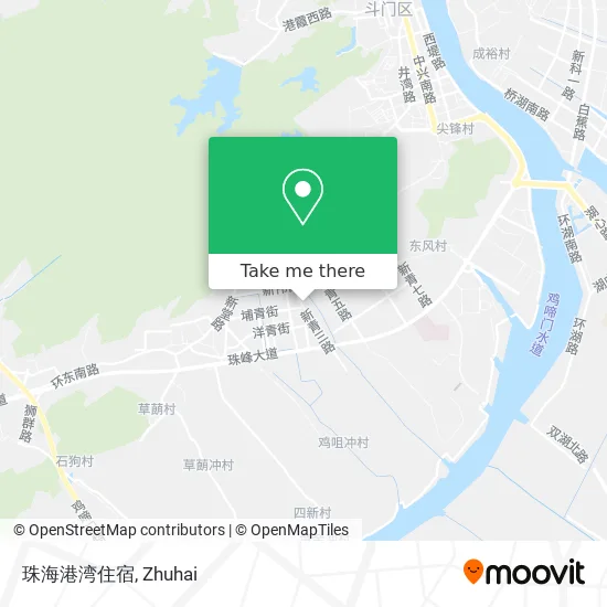 珠海港湾住宿 map