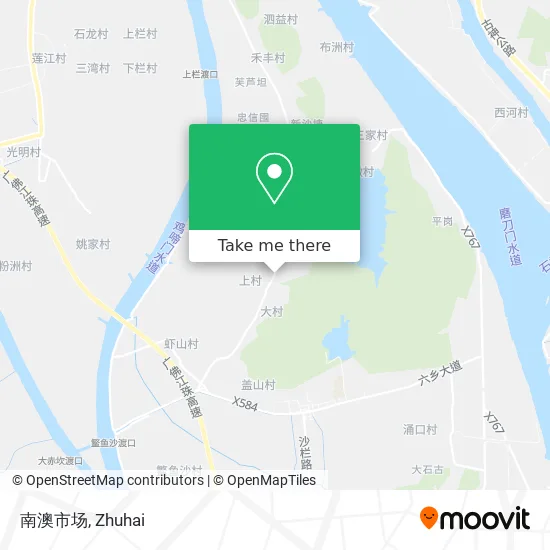 南澳市场 map