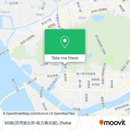 80路(洪湾派出所-格力康乐园) map