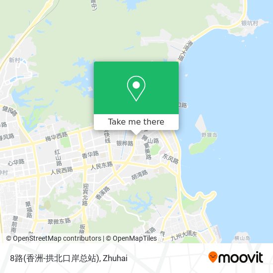 8路(香洲-拱北口岸总站) map