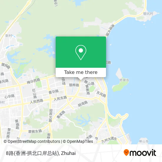 8路(香洲-拱北口岸总站) map