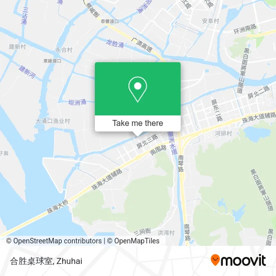合胜桌球室 map