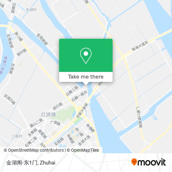 金湖阁-东1门 map