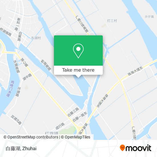 白藤湖 map