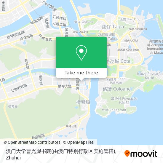 澳门大学曹光彪书院(由澳门特别行政区实施管辖) map