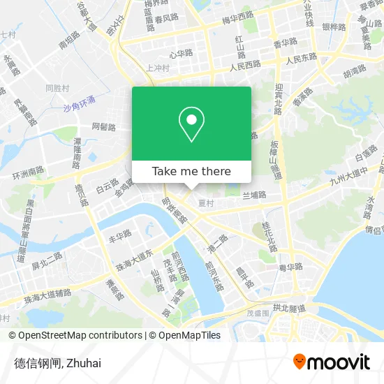 德信钢闸 map