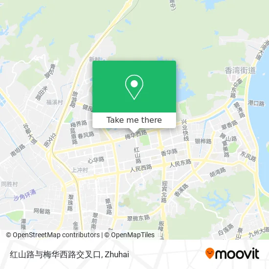 红山路与梅华西路交叉口 map