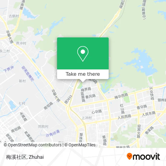 梅溪社区 map