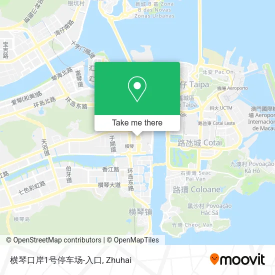 横琴口岸1号停车场-入口 map
