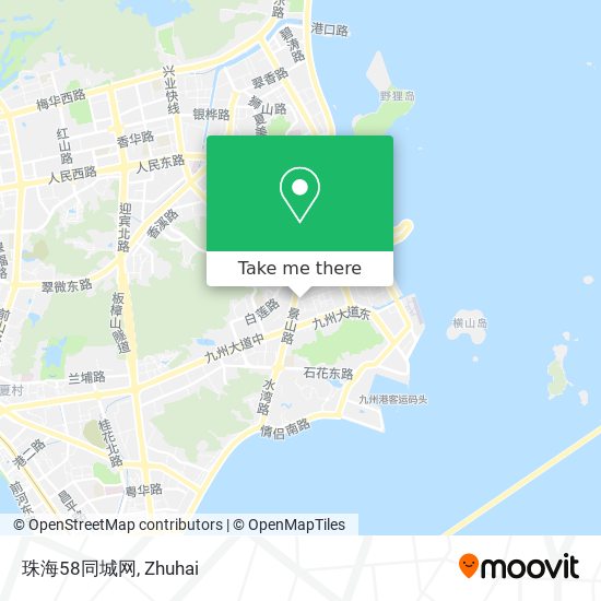 珠海58同城网 map