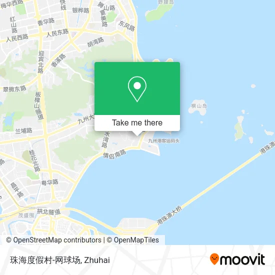 珠海度假村-网球场 map