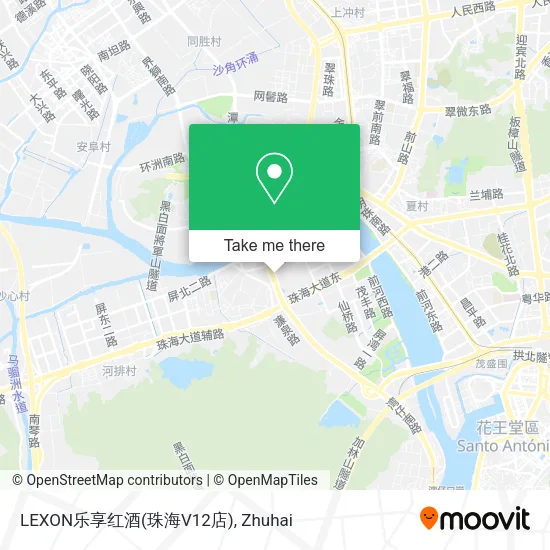 LEXON乐享红酒(珠海V12店) map