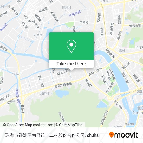 珠海市香洲区南屏镇十二村股份合作公司 map