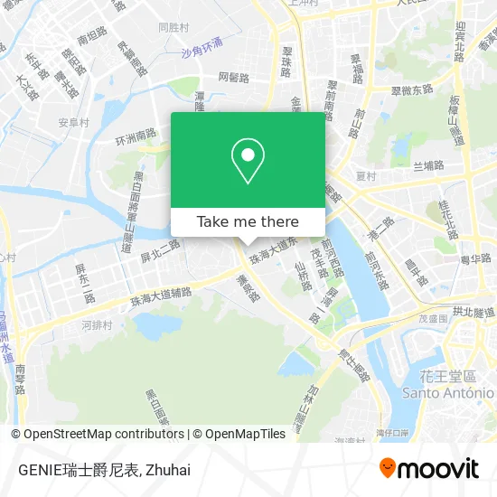 GENIE瑞士爵尼表 map