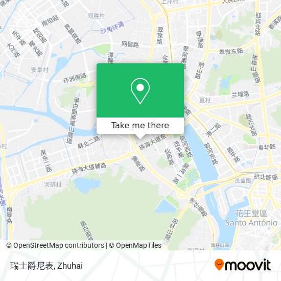 瑞士爵尼表 map