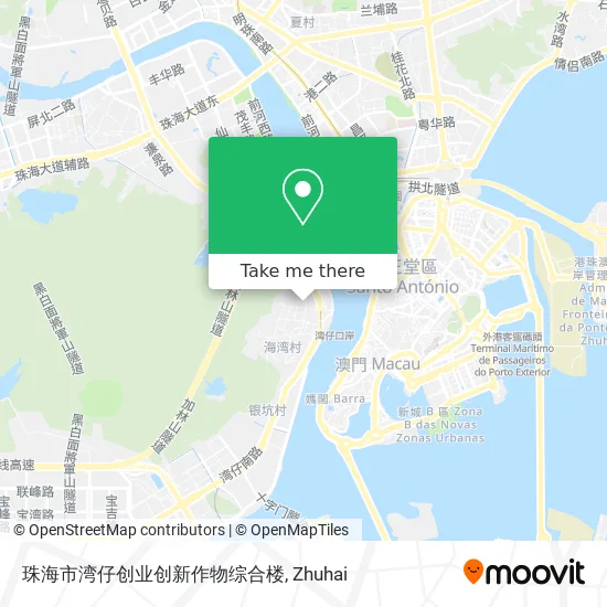 珠海市湾仔创业创新作物综合楼 map