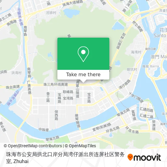 珠海市公安局拱北口岸分局湾仔派出所连屏社区警务室 map