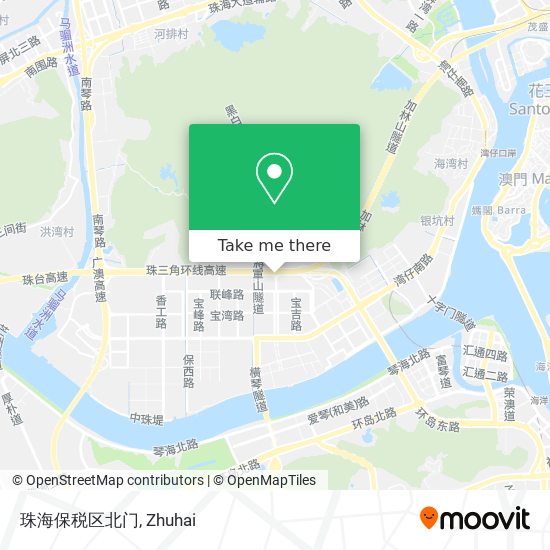 珠海保税区北门 map