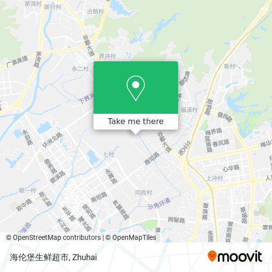 海伦堡生鲜超市 map