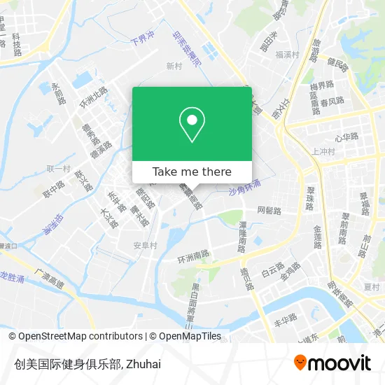 创美国际健身俱乐部 map