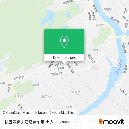 桃园帝豪大酒店停车场-出入口 map